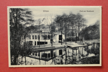 Ansichtskarte AK Witten Ruhr 1920-1940 Bootshaus Sport Architektur Ortsansicht NRW